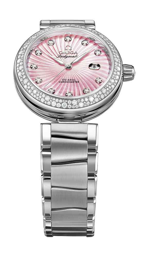 Replica Omega Ladymatic Roze Wijzerplaat