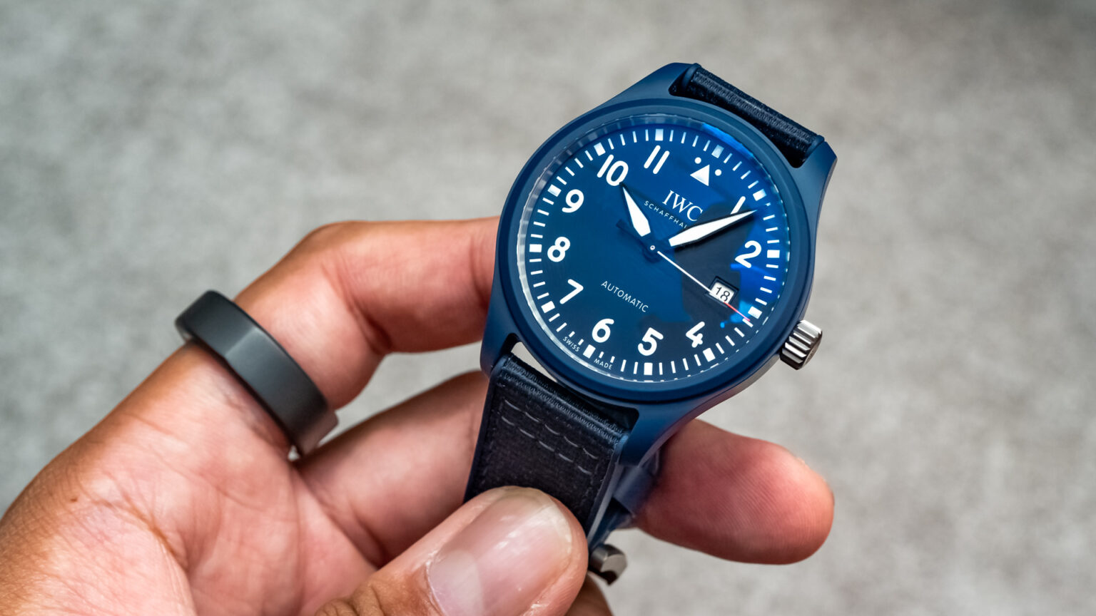 Replica IWC Piloten Blauw Keramiek IW328101